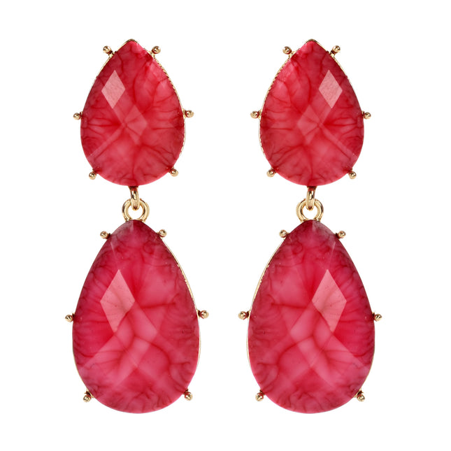 AMRITA NEW YORK Santa Ana Earring Fuschia