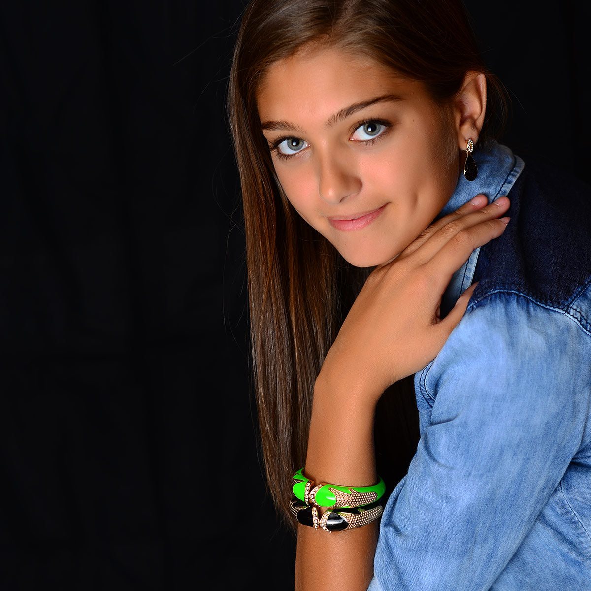 AMRITA NEW YORK Park Avenue Rose Earring Orange