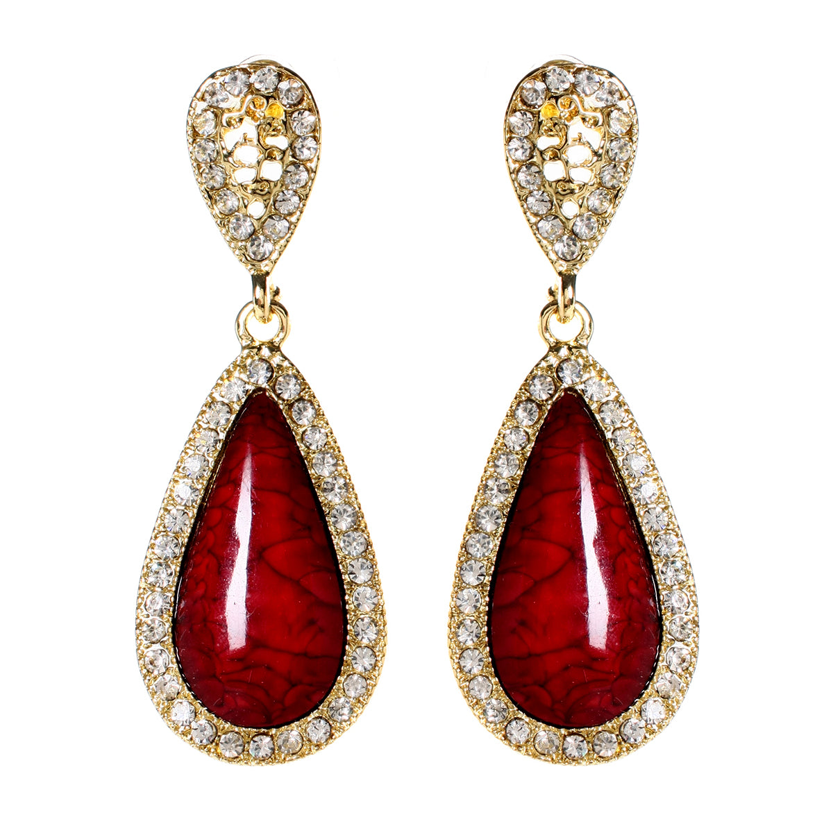 AMRITA NEW YORK Classic Teardrops Ruby