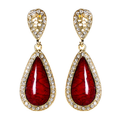 AMRITA NEW YORK Classic Teardrops Ruby