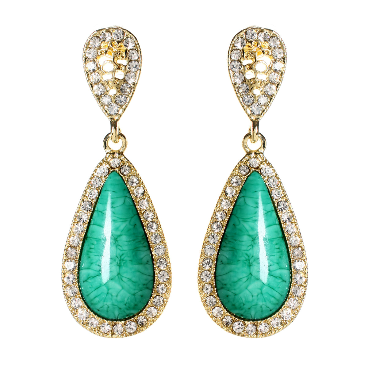 AMRITA NEW YORK Amrita Classic Teardrops Turquoise