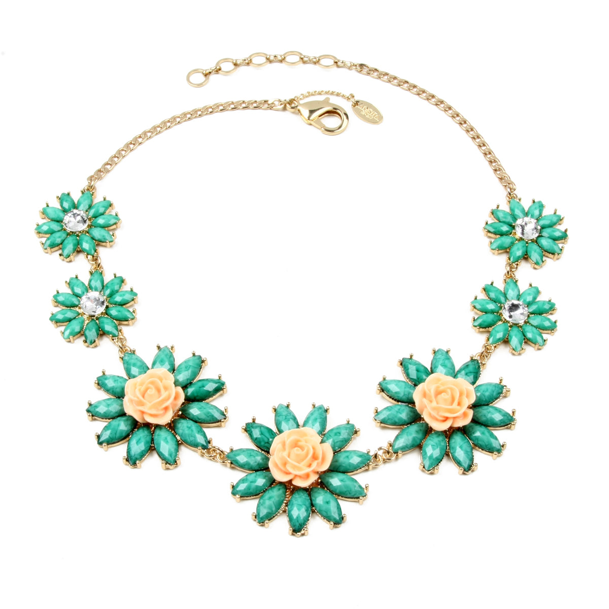 AMRITA NEW YORK Amrita Rosemary Necklace Turquoise/Peach
