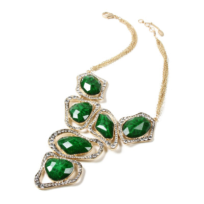 AMRITA NEW YORK Harper Crystal Necklace Evergreen