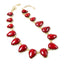 AMRITA NEW YORK Classic Teardrop Necklace Ruby