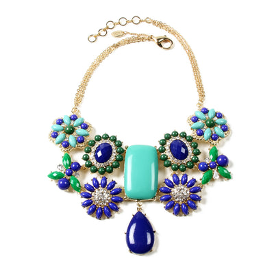 AMRITA NEW YORK Verve Necklace Blue/Turquoise/Green