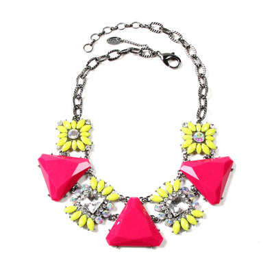 AMRITA NEW YORK Cypress Necklace Yellow/Fuschia