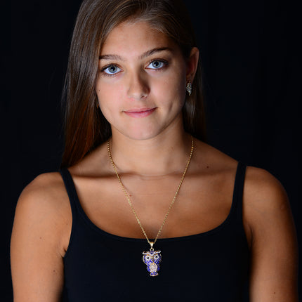 Amrita NY Owl Pendant Black