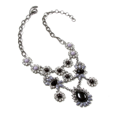 AMRITA NEW YORK Leah Necklace Grey/Black