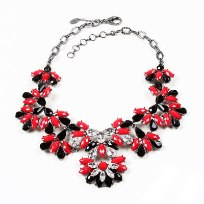 AMRITA NEW YORK Lorraine Necklace Ruby/Black