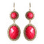 AMRITA NEW YORK Gabby Hammered Earring Fuschia