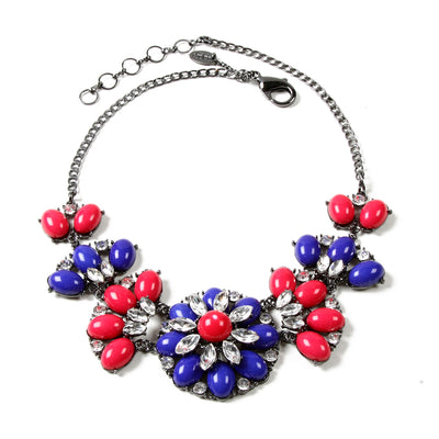 AMRITA NEW YORK Sammy Necklace Lapis/Ruby