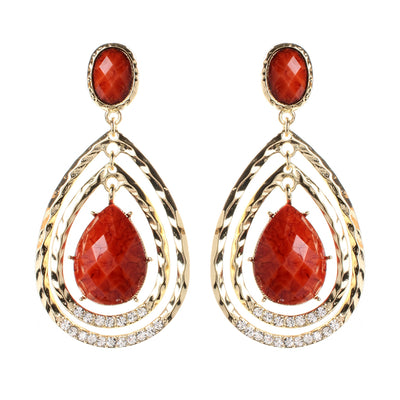 AMRITA NEW YORK Catriona Earring Coral
