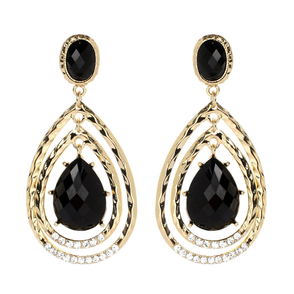 AMRITA NEW YORK Catriona Earring Jet Black