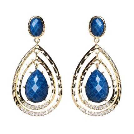 AMRITA NEW YORK Catriona Earring Blue Lapis