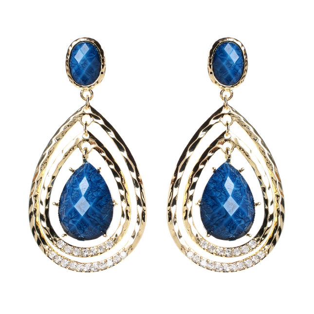 AMRITA NEW YORK Catriona Earring Blue Lapis