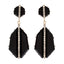 AMRITA NEW YORK Art Deco Earring Jet Black