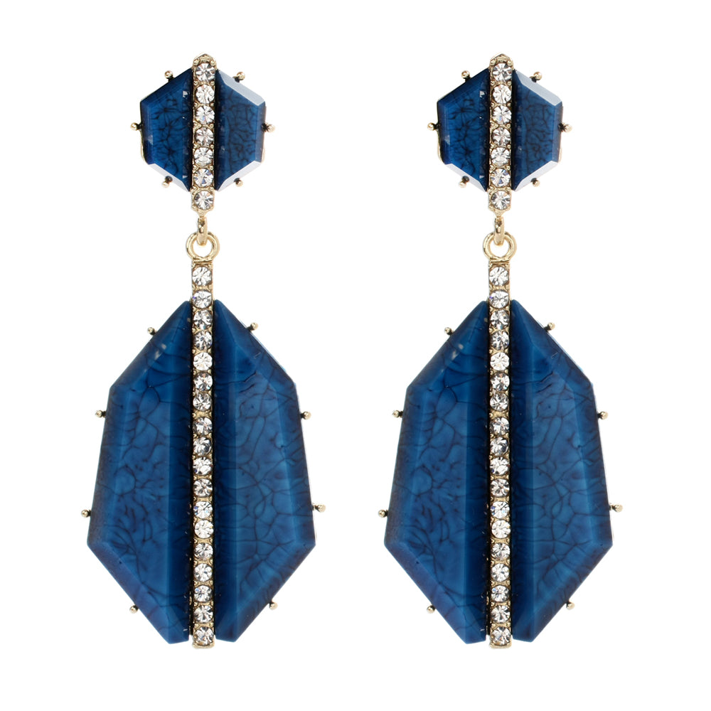 AMRITA NEW YORK Art Deco Earring Lapis