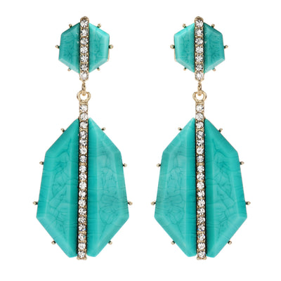 AMRITA NEW YORK Art Deco Earring Turquoise