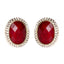 AMRITA NEW YORK Cleopatra Stud Earring Ruby