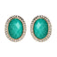 AMRITA NEW YORK Cleopatra Stud Earring Turquoise
