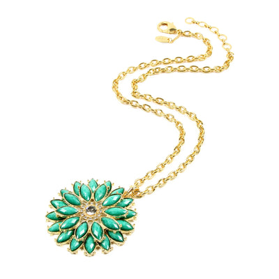 AMRITA NEW YORK Della Femine Pendant Turquoise