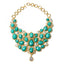 AMRITA NEW YORK Crystal South Fork Bib Fall Necklace Torquoise