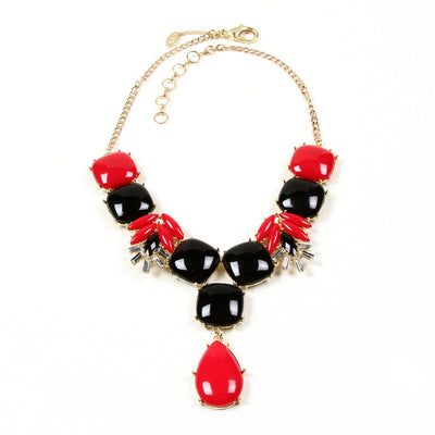 AMRITA NEW YORK Peyton Necklace Black/Ruby