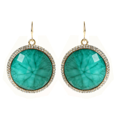 AMRITA NEW YORK Faye Spring Earring Turquoise