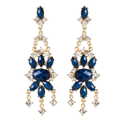 AMRITA NEW YORK Mist Island Crystal Earring Blue Lapis