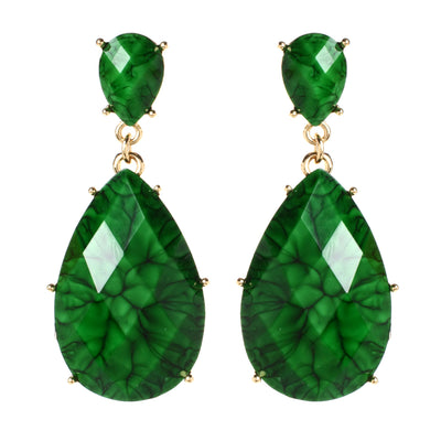 AMRITA NEW YORK Mist Island Earring Evergreen