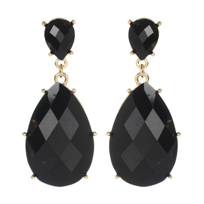 AMRITA NEW YORK Mist Island Earring Jet Black