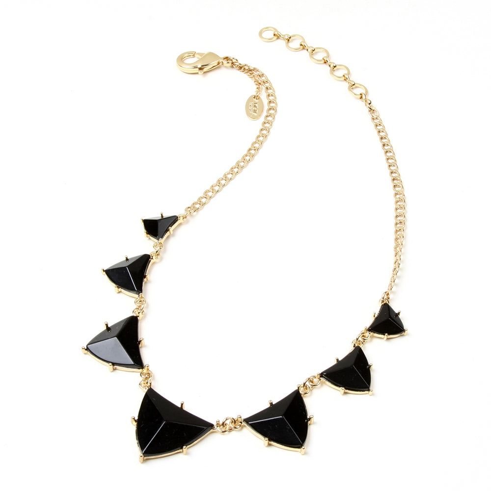 AMRITA NEW YORK Dorcas Necklace Jet Black