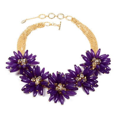 AMRITA NEW YORK Botanical Necklace Purple