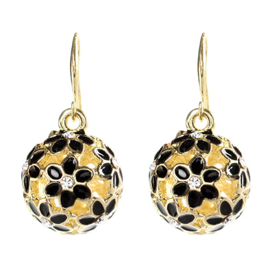 AMRITA NEW YORK Fleur Earring Black