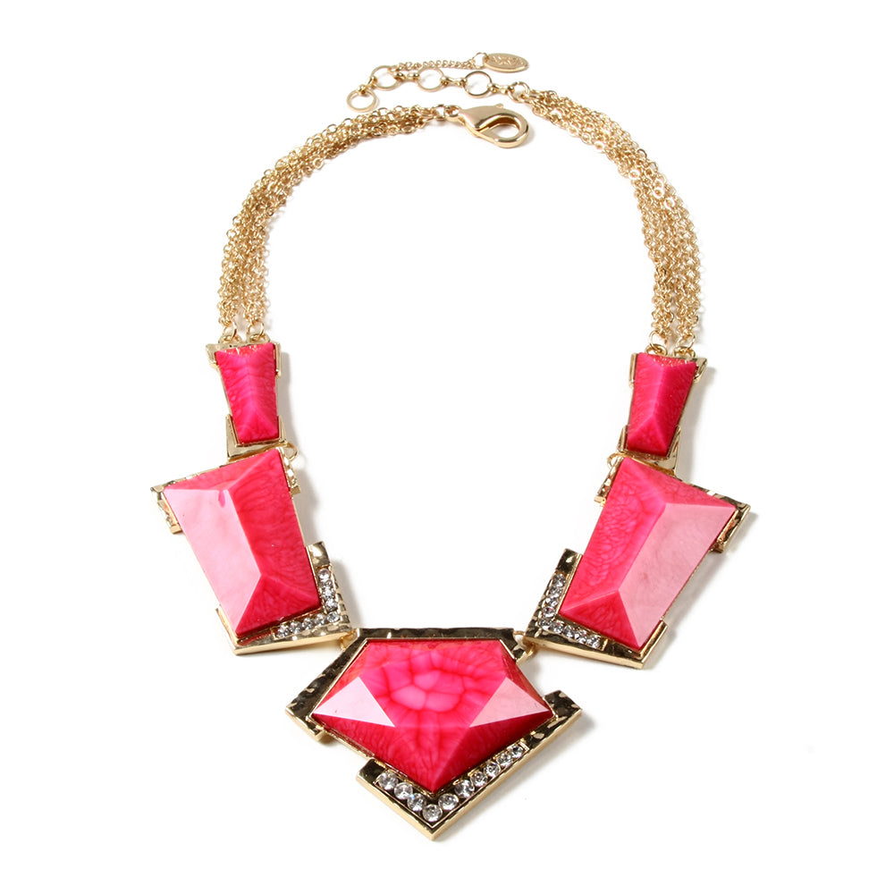 AMRITA NEW YORK Watermill Necklace Fuschia