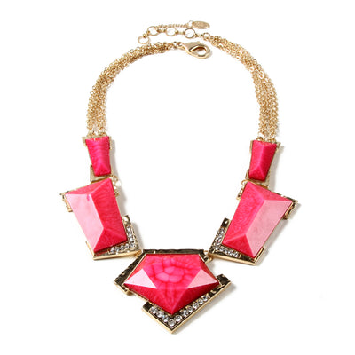 AMRITA NEW YORK Watermill Necklace Fuschia