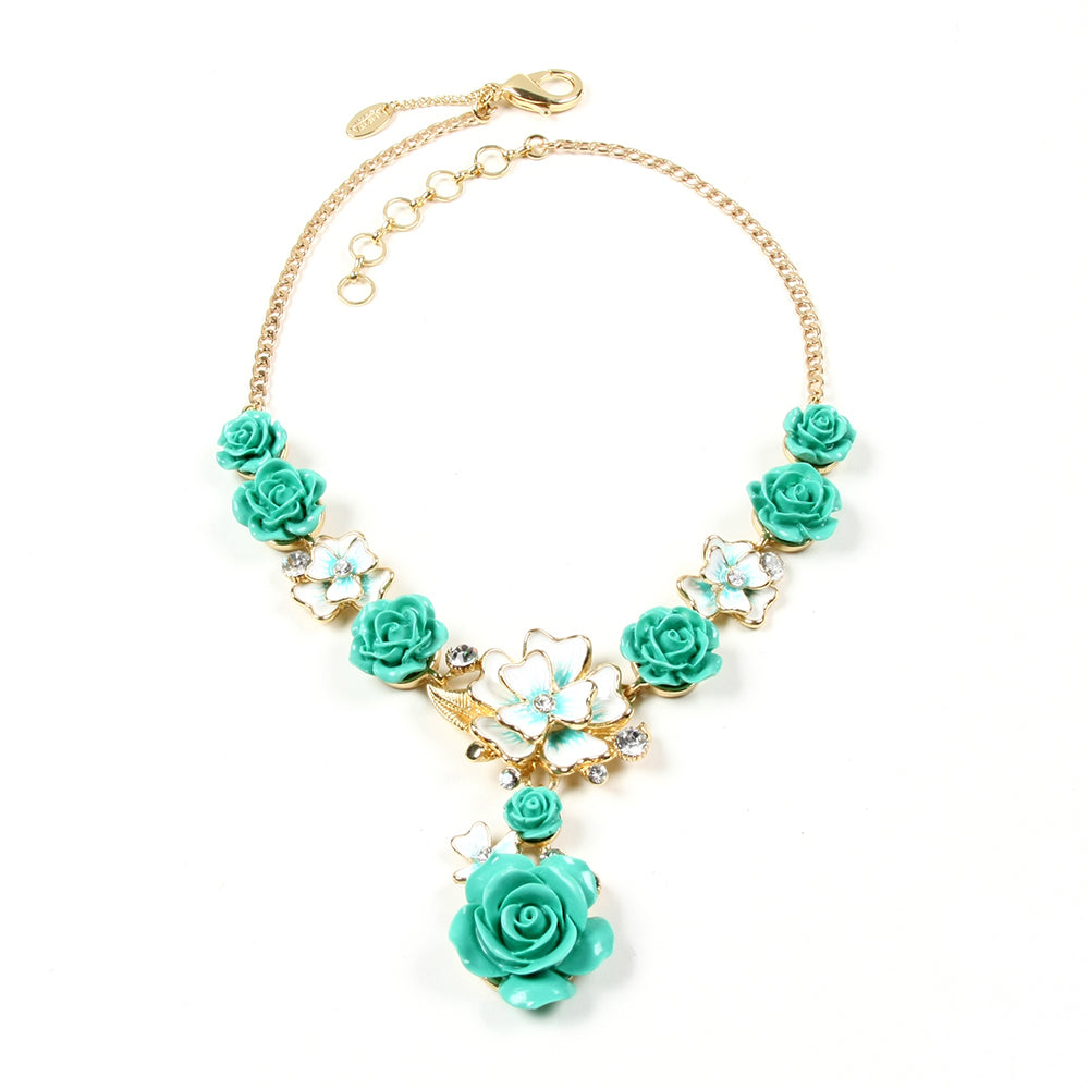 AMRITA NEW YORK Versailles Floral Necklace
