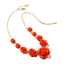 AMRITA NEW YORK Tea Rose Necklace Coral