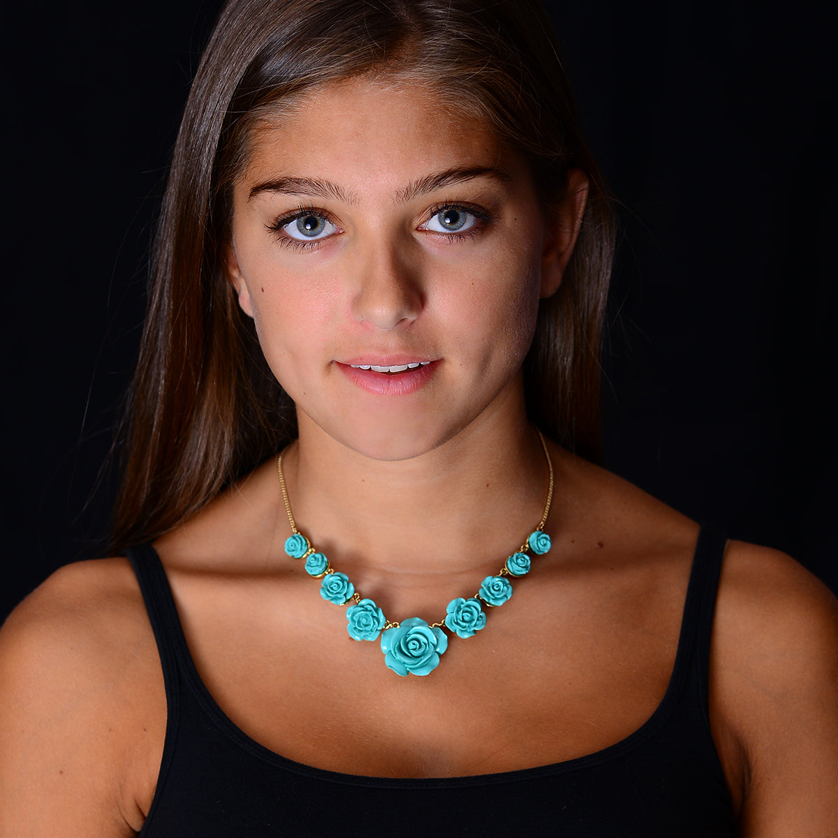 AMRITA NEW YORK Tea Rose Necklace Peach