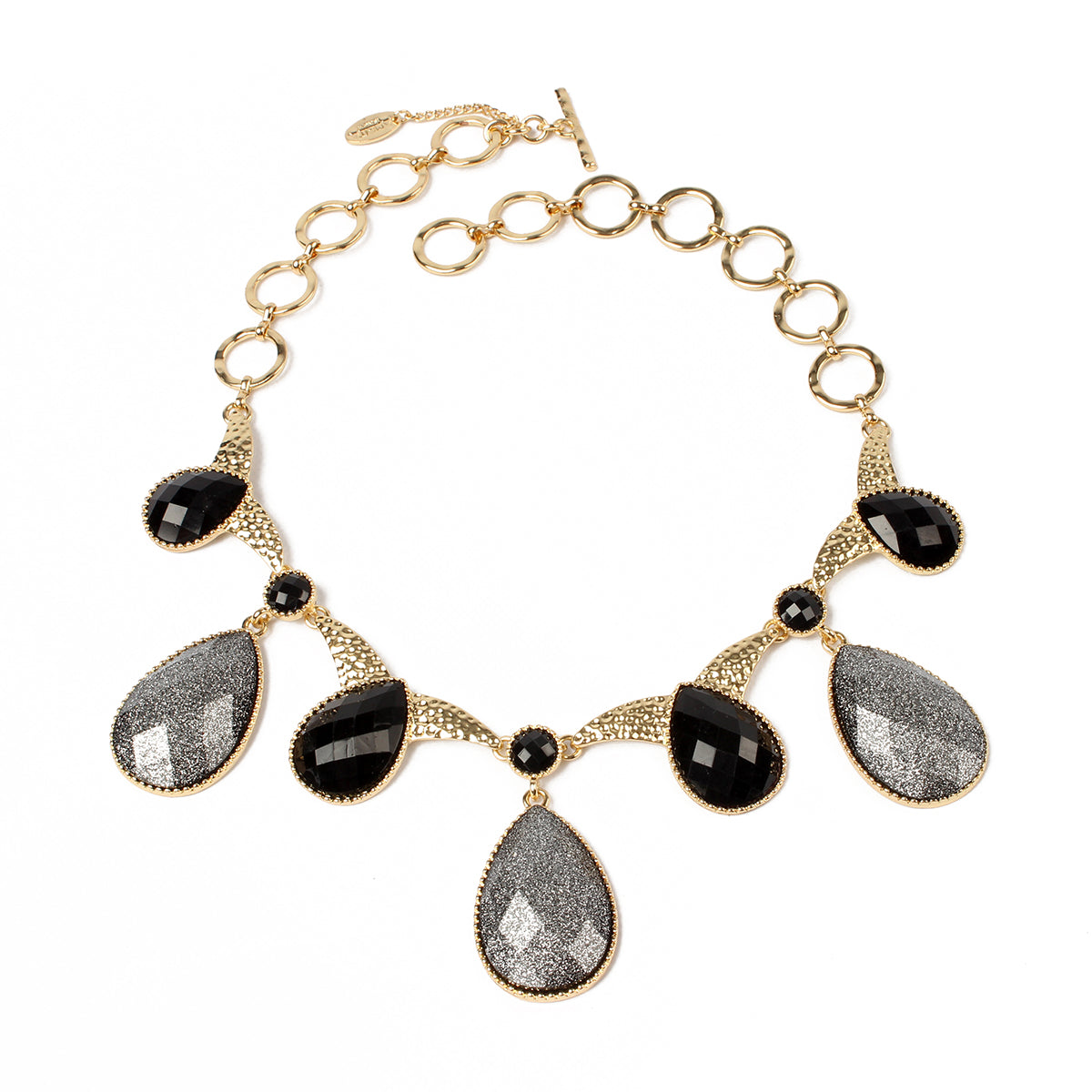 AMRITA NEW YORK Colette Necklace Gumetal/Black