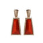 AMRITA NEW YORK Watermill Hammered Earrings Coral