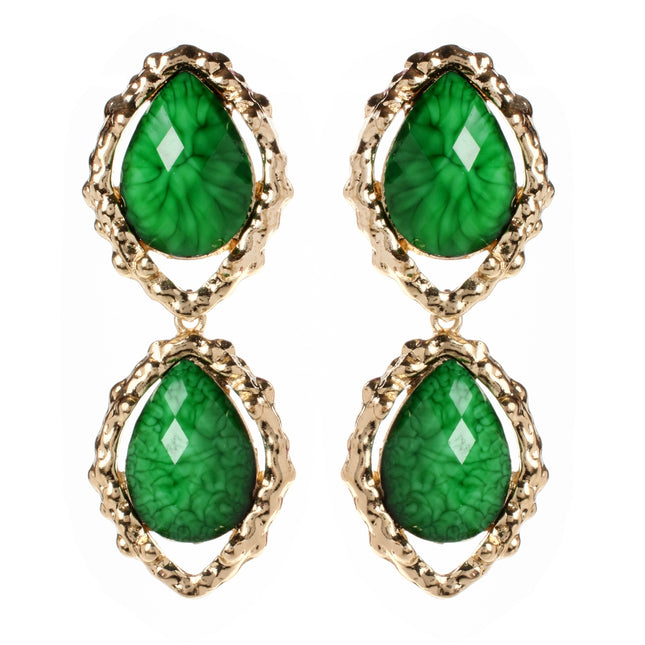 AMRITA NEW YORK Gin Beach Earrings Evergreen