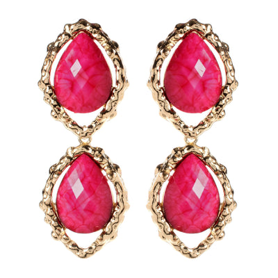 AMRITA NEW YORK Gin Beach Earrings Fuschia