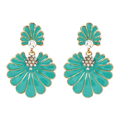 AMRITA NEW YORK Dream Island Earring Turquoise