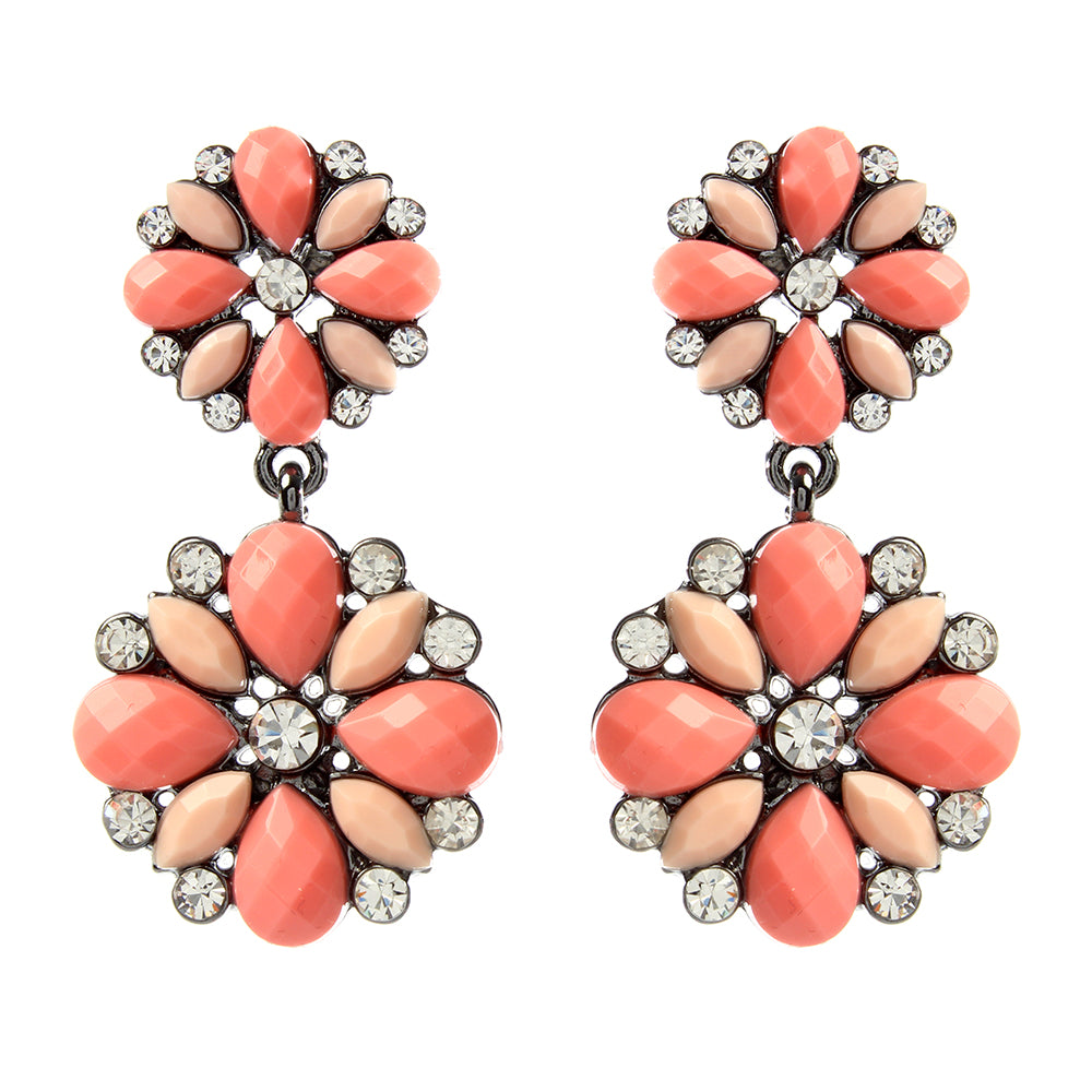AMRITA NEW YORK Riri Petite Earrings Light Coral/Peach