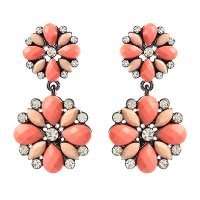 AMRITA NEW YORK Riri Petite Earrings Light Coral/Peach