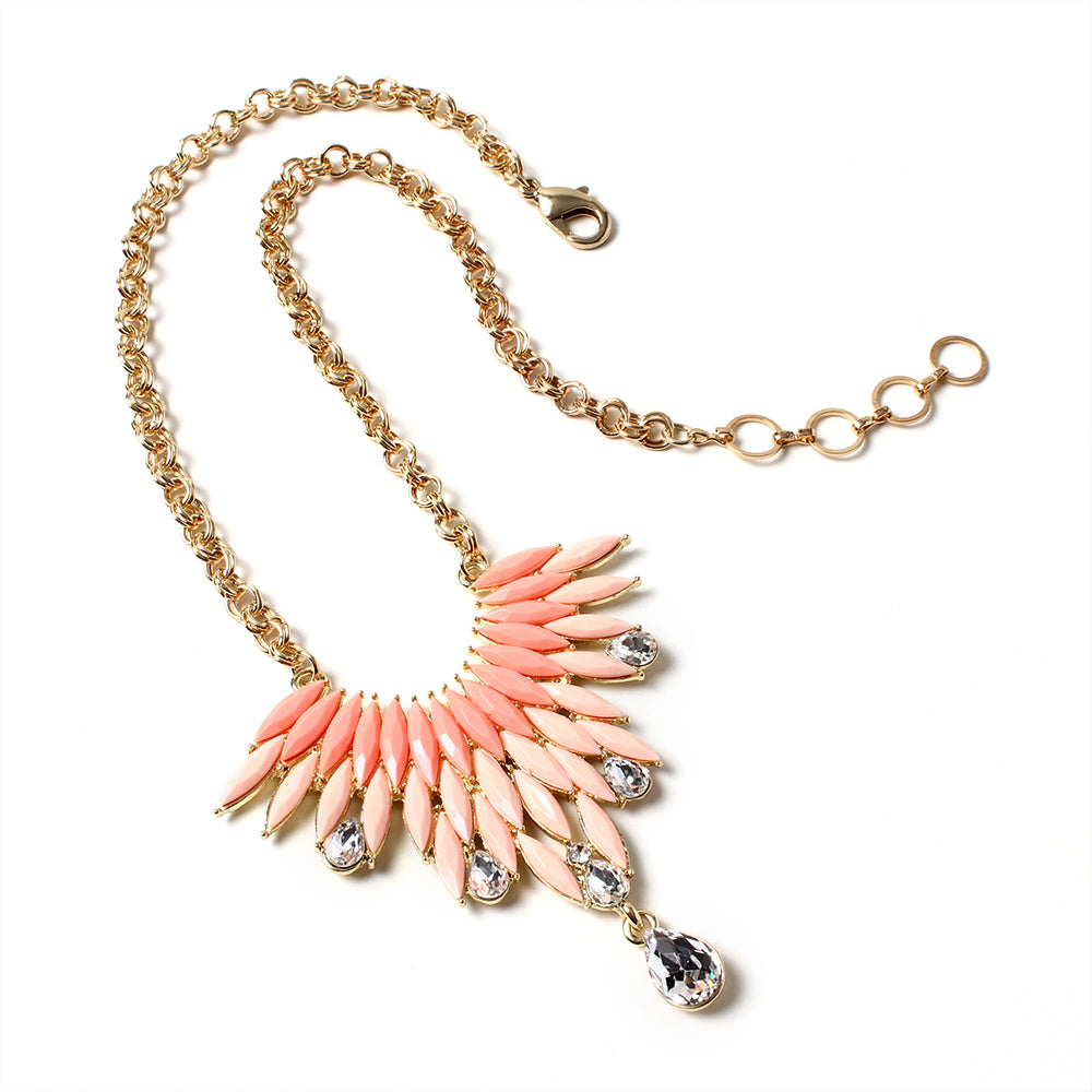 AMRITA NEW YORK Joan Pendant Peach Light Coral
