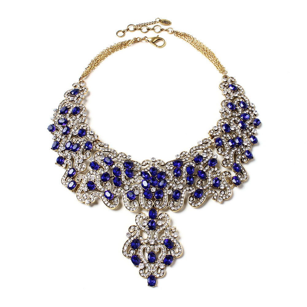 AMRITA NEW YORK Raiza Necklace Blue