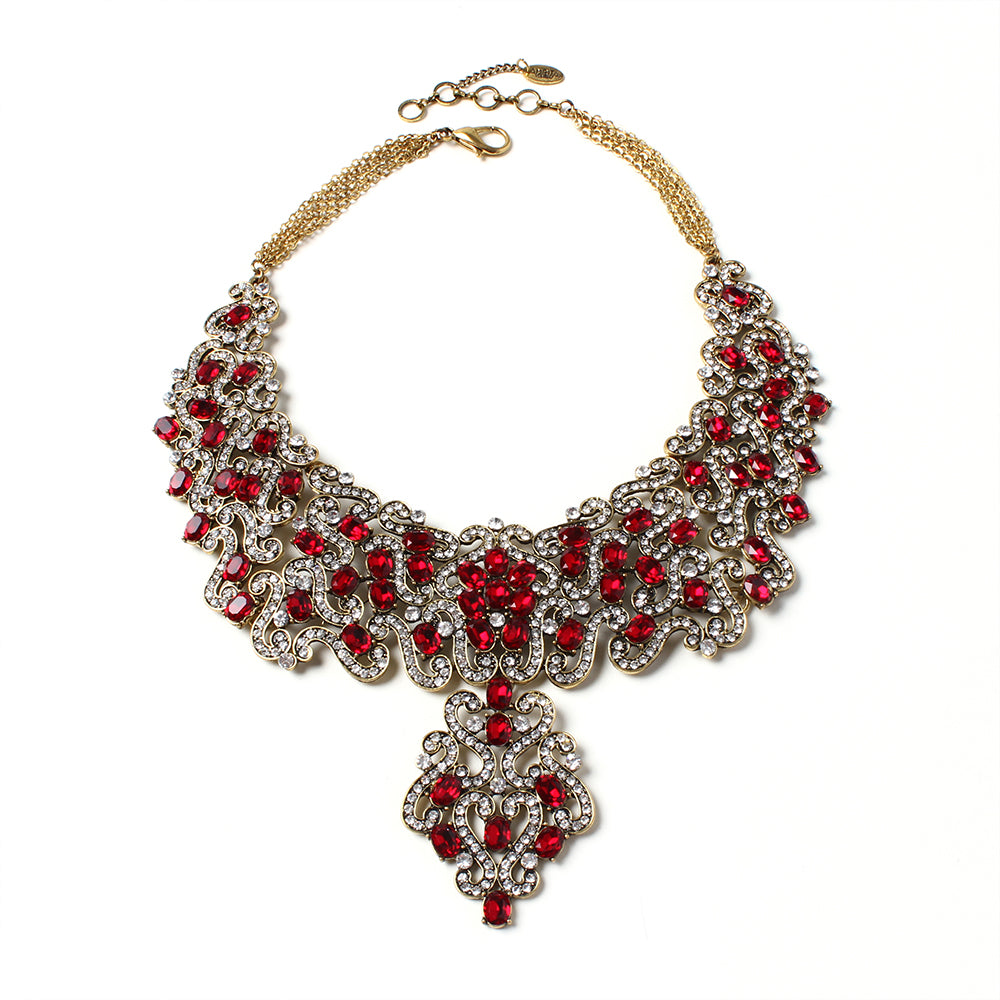 AMRITA NEW YORK Raiza Necklace Ruby