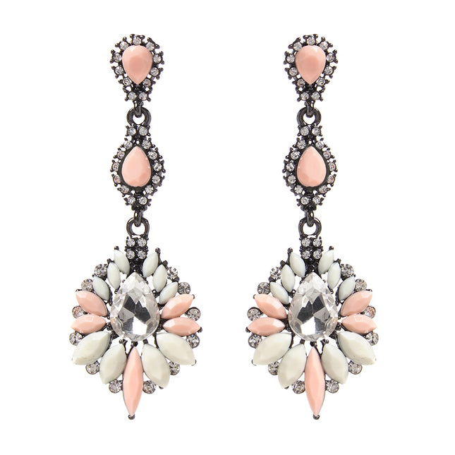 AMRITA NEW YORK Ria Earrings Peach/Ivory